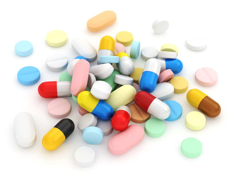 3D Illustration of Assorted Medicines